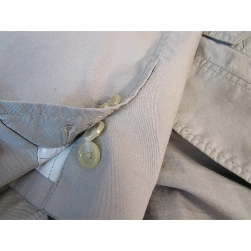 Banana Republic Mens Khaki Tan  100% Cotton Patch Pocket‎ Blazer Sz 42R